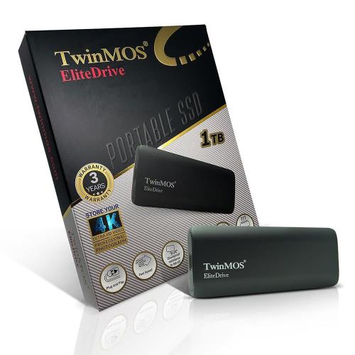 TWINMOS External 1TB PSSDGGBMED32 USB 3.2/Type-C Harici Taşınabilir SSD 550 Mb/s - 450 Mb/s (PSSDGGBMED32) HARİCİ DİSK